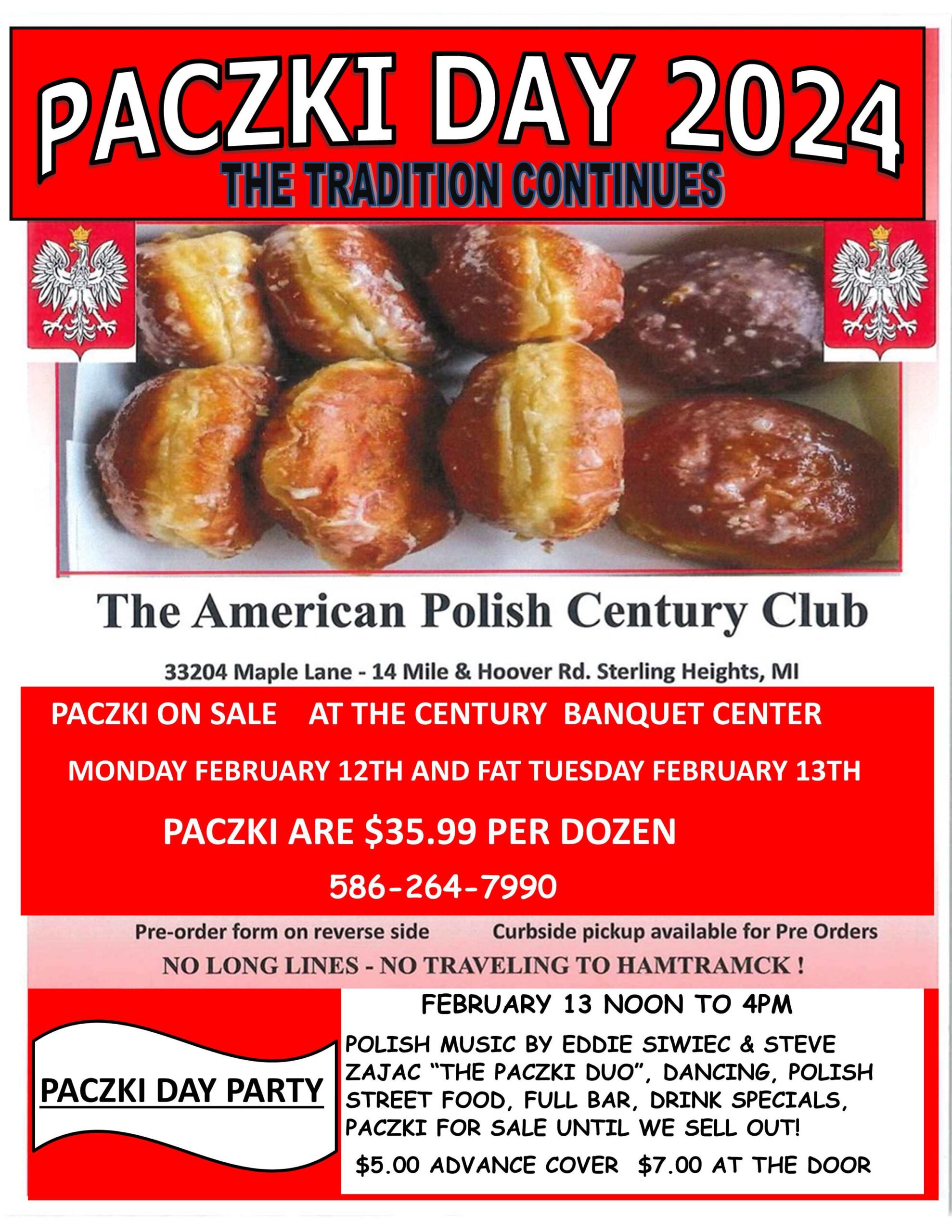 Paczki Day 2024 American Polish Century Club